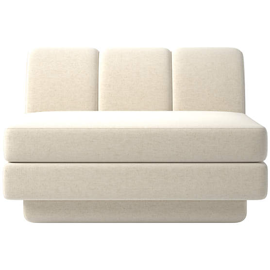 Yarrow Armless Chair Nomad Snow