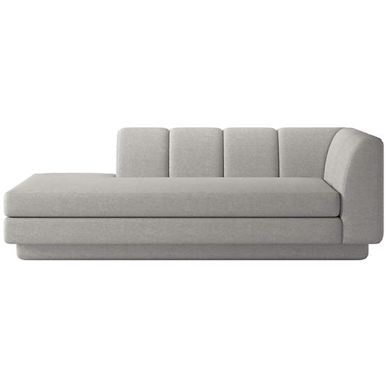 Yarrow Left-Arm Chaise Hatch Platinum