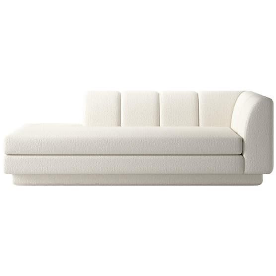 Yarrow Left-Arm Chaise Wooly Sand