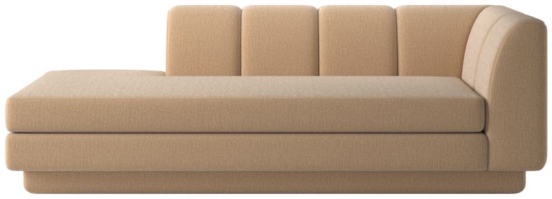 Viewing product image Yarrow Left-Arm Chaise Coverlet Wheat - image 1 of 8