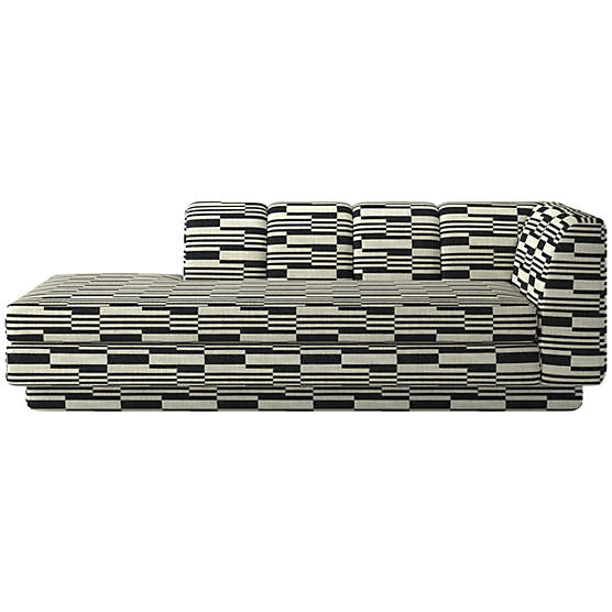 Yarrow Left-Arm Chaise Piano Domino