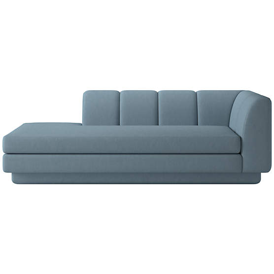 Yarrow Left-Arm Chaise Lisbon Wedgewood