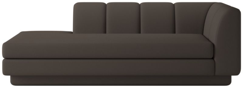 Viewing product image Yarrow Left-Arm Chaise Porto Graphite - image 1 of 8