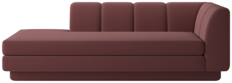 Yarrow Left-Arm Chaise Lisbon Rose Brown - image 0 of 8