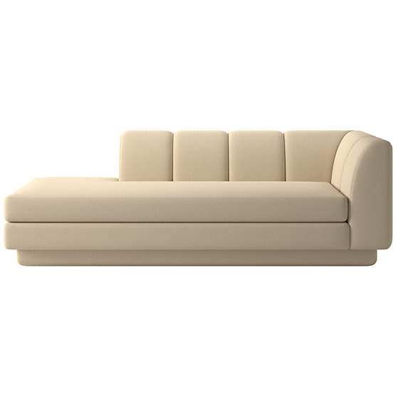 Yarrow Left-Arm Chaise Curious Mink