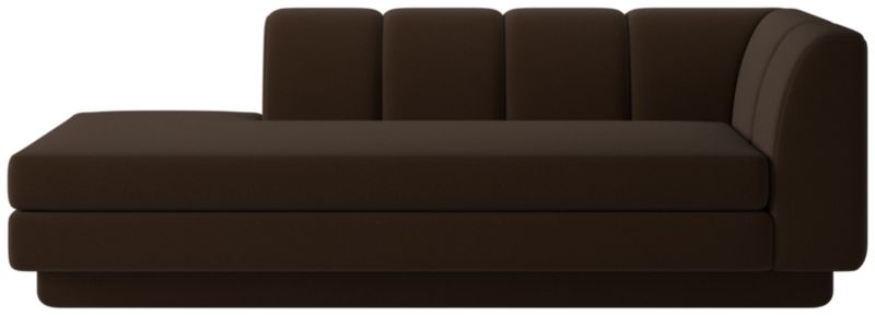 Viewing product image Yarrow Left-Arm Chaise Porto French Roast - image 1 of 8