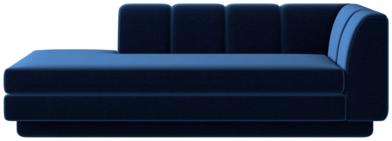 Yarrow Left-Arm Chaise Como Indigo - image 0 of 8