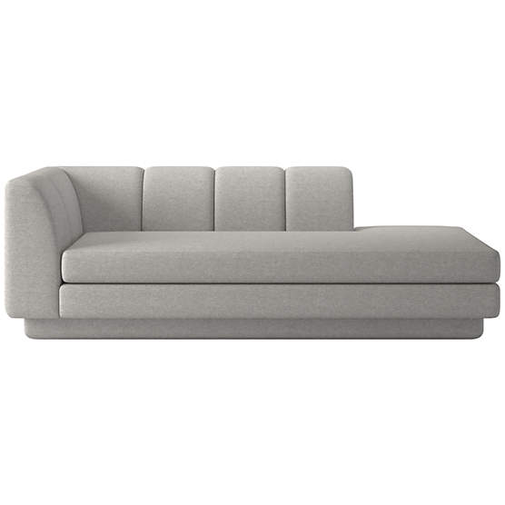 Yarrow Right-Arm Chaise Hatch Platinum