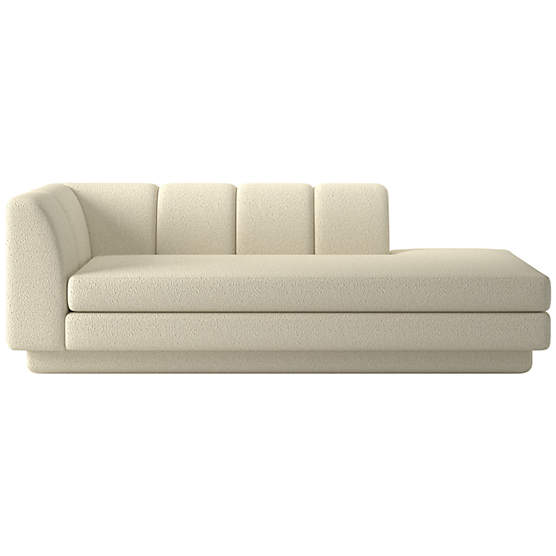 Yarrow Right-Arm Chaise Bloce Cream