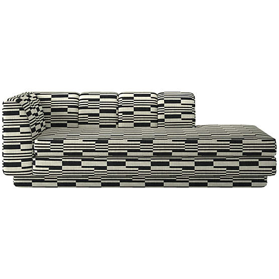 Yarrow Right-Arm Chaise Piano Domino