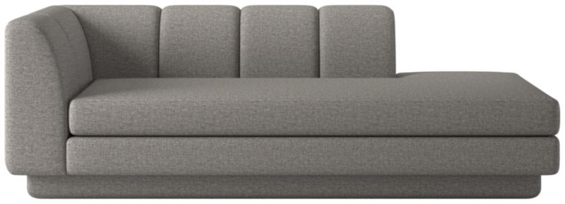 Yarrow Right-Arm Chaise Taylor Felt Grey - image 0 of 8