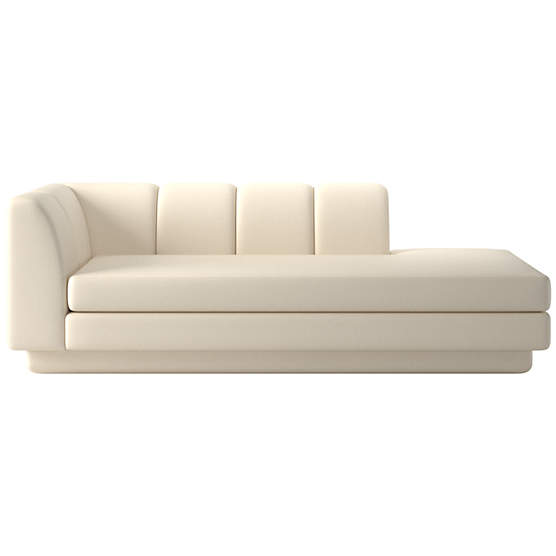 Yarrow Right-Arm Chaise Kanvas Sand