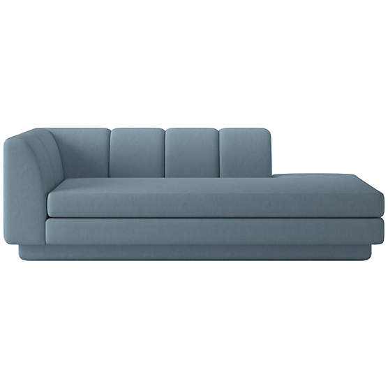 Yarrow Right-Arm Chaise Lisbon Wedgewood