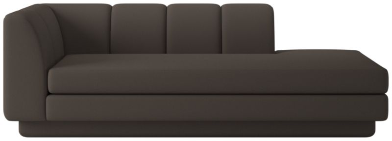 Viewing product image Yarrow Right-Arm Chaise Porto Graphite - image 1 of 8