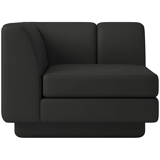 Yarrow Corner Chair Kanvas Ebony