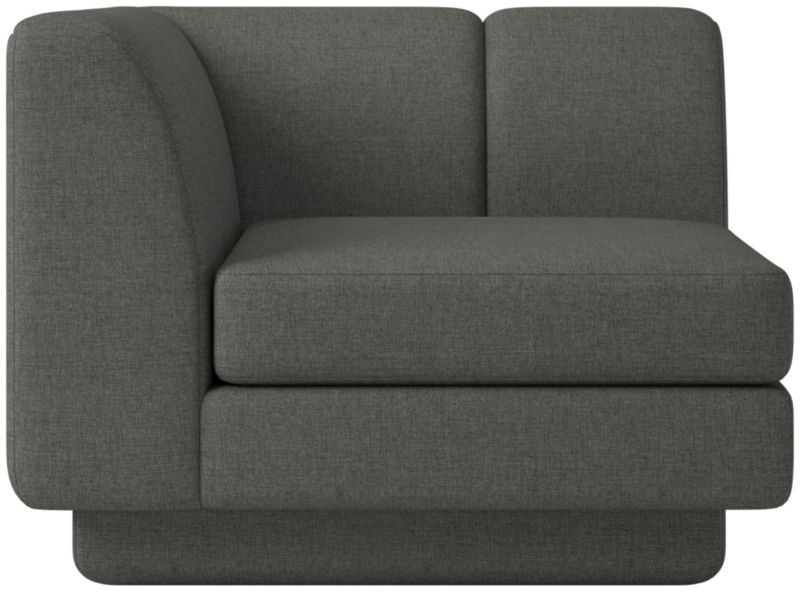 Yarrow Corner Chair Taylor Charcoal - image 0 of 8