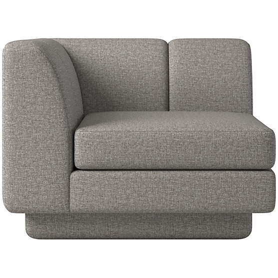 Yarrow Corner Chair Taylor Felt Grey