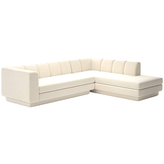 Yarrow 2-Piece L-Shaped Sectional Sofa with Right Arm Nomad Snow
