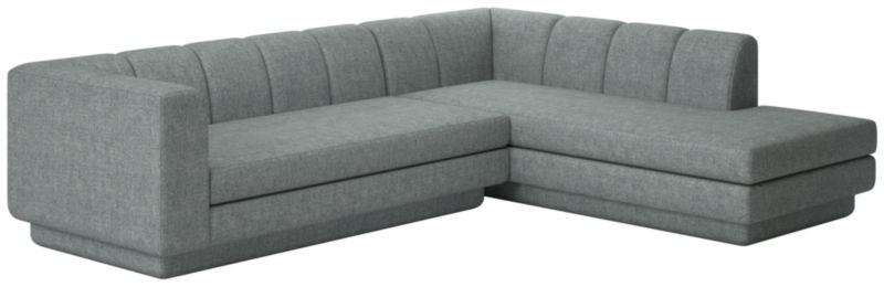 Viewing product image Yarrow 2-Piece L-Shaped Sectional Sofa with Right Arm Nomad Charcoal - image 1 of 7