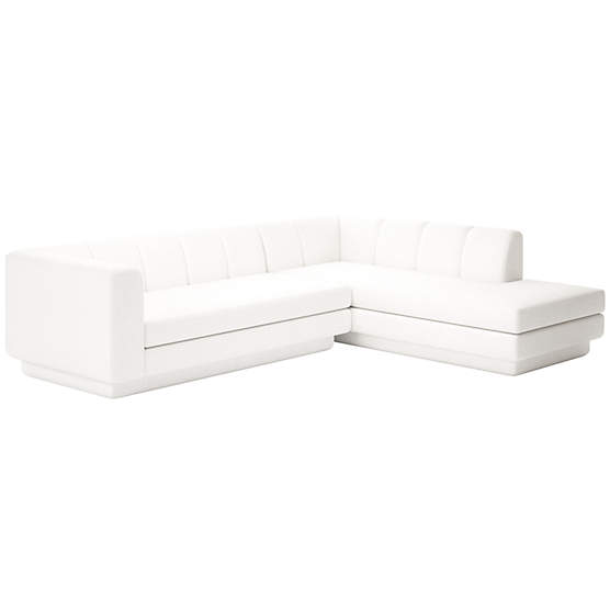 Yarrow 2-Piece L-Shaped Sectional Sofa with Right Arm Curious Linen