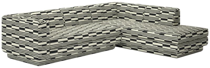 Viewing product image Yarrow 2-Piece L-Shaped Sectional Sofa with Right Arm Piano Domino - image 1 of 7