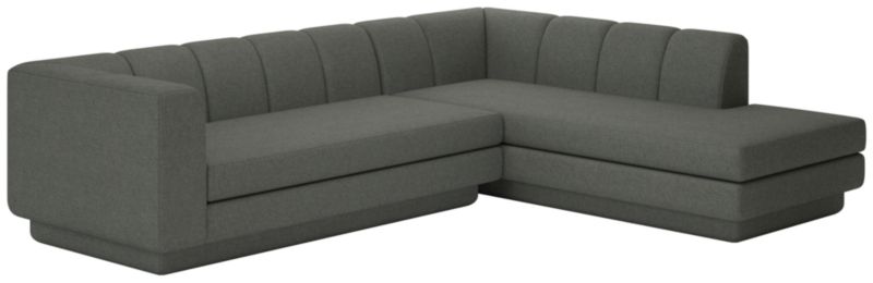 Viewing product image Yarrow 2-Piece L-Shaped Sectional Sofa with Right Arm Taylor Charcoal - image 1 of 7