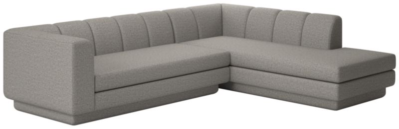 Viewing product image Yarrow 2-Piece L-Shaped Sectional Sofa with Right Arm Taylor Felt Grey - image 1 of 7