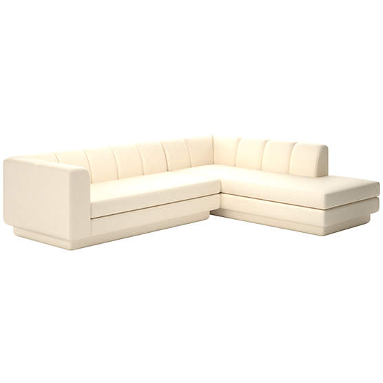 Yarrow 2-Piece L-Shaped Sectional Sofa with Right Arm Kanvas Sand