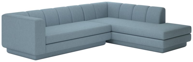 Viewing product image Yarrow 2-Piece L-Shaped Sectional Sofa with Right Arm Lisbon Wedgewood - image 1 of 7