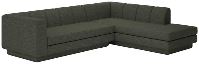 Yarrow 2-Piece L-Shaped Sectional Sofa with Right Arm Curious Evergreen - image 0 of 8