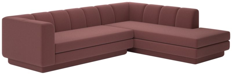 Viewing product image Yarrow 2-Piece L-Shaped Sectional Sofa with Right Arm Lisbon Rose Brown - image 1 of 7