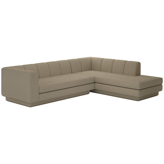 Yarrow 2-Piece L-Shaped Sectional Sofa with Right Arm Nomad Cafe