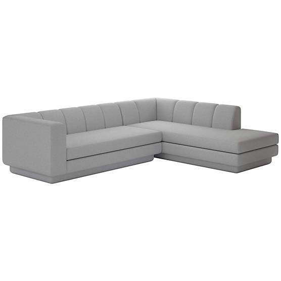 Yarrow 2-Piece L-Shaped Sectional Sofa with Right Arm Artisan Ash