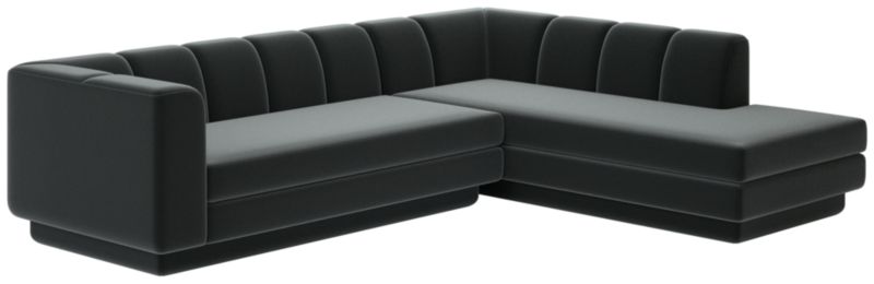 Viewing product image Yarrow 2-Piece L-Shaped Sectional Sofa with Right Arm Como Dark Grey - image 1 of 7