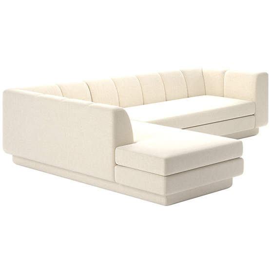 Yarrow 2-Piece L-Shaped Sectional Sofa with Left Arm Nomad Snow