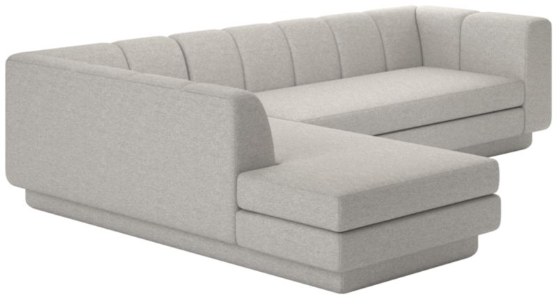 Yarrow 2-Piece L-Shaped Sectional Sofa with Left Arm Hatch Platinum - image 0 of 8