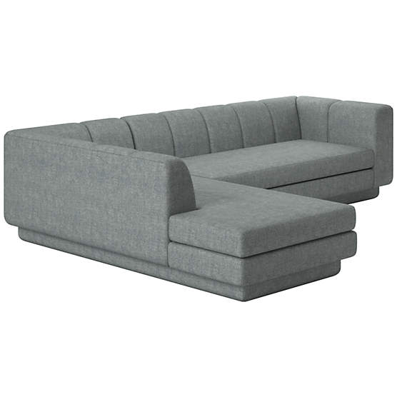 Yarrow 2-Piece L-Shaped Sectional Sofa with Left Arm Nomad Charcoal