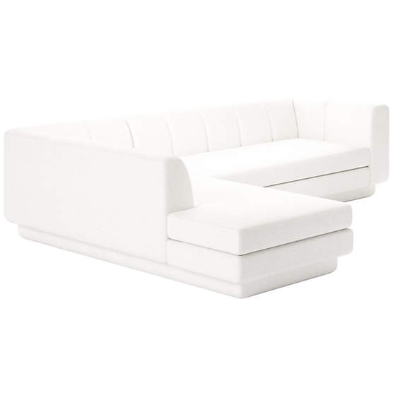 Yarrow 2-Piece L-Shaped Sectional Sofa with Left Arm Curious Linen