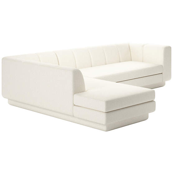 Yarrow 2-Piece L-Shaped Sectional Sofa with Left Arm Wooly Sand