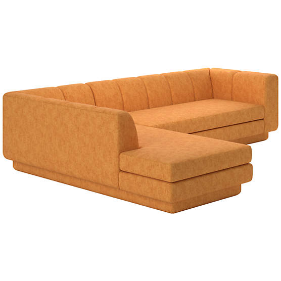 Yarrow 2-Piece L-Shaped Sectional Sofa with Left Arm Dream Ginger Tea