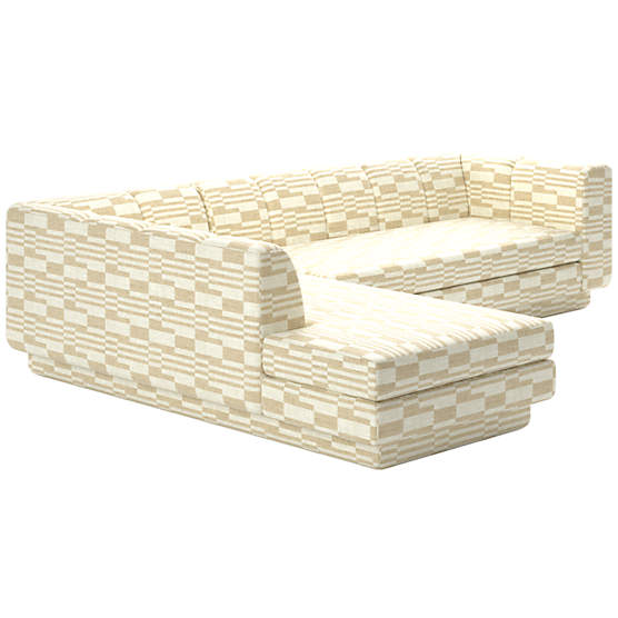 Yarrow 2-Piece L-Shaped Sectional Sofa with Left Arm Piano Cloud
