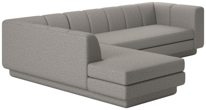 Yarrow 2-Piece L-Shaped Sectional Sofa with Left Arm Taylor Felt Grey - image 0 of 8