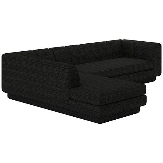 Yarrow 2-Piece L-Shaped Sectional Sofa with Left Arm  Illecebrous Black Star