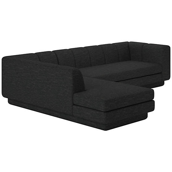 Yarrow 2-Piece L-Shaped Sectional Sofa with Left Arm Curious Ebony
