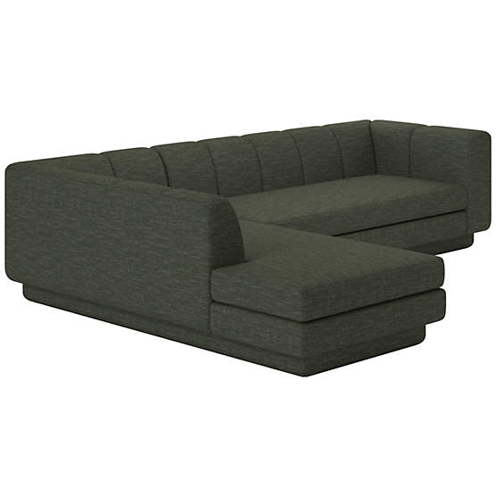 Yarrow 2-Piece L-Shaped Sectional Sofa with Left Arm Curious Evergreen