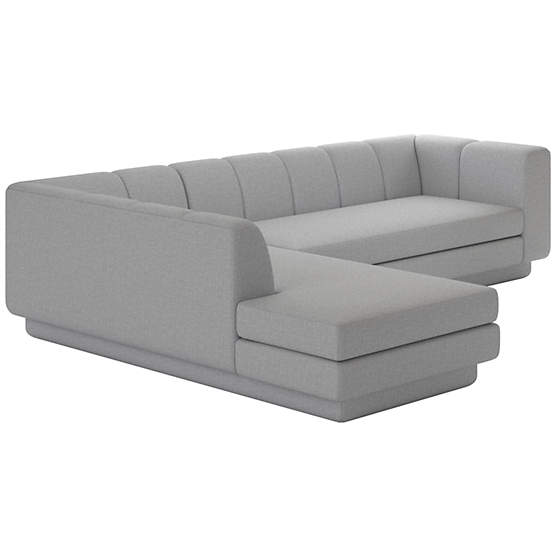 Yarrow 2-Piece L-Shaped Sectional Sofa with Left Arm  Artisan Ash