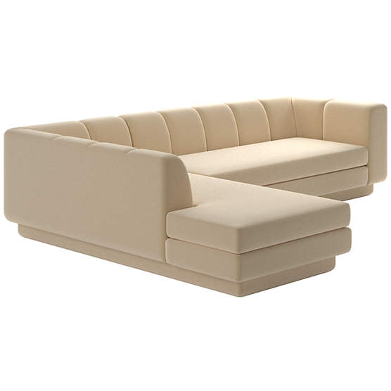Yarrow 2-Piece L-Shaped Sectional Sofa with Left Arm  Como Taupe
