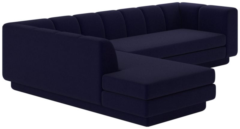 Viewing product image Yarrow 2-Piece L-Shaped Sectional Sofa with Left Arm  Porto Indigo - image 1 of 10