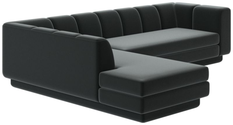 Yarrow 2-Piece L-Shaped Sectional Sofa with Left Arm Como Dark Grey - image 0 of 8