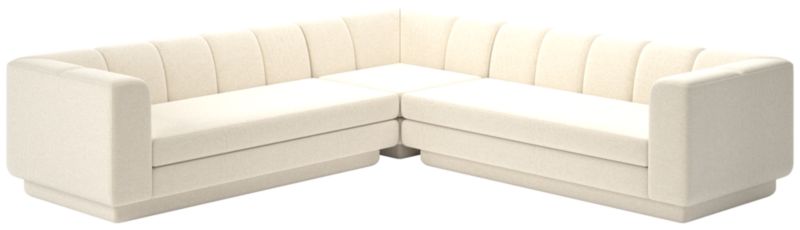 Viewing product image Yarrow 3-Piece L-Shaped Sectional Sofa Nomad Snow - image 1 of 7